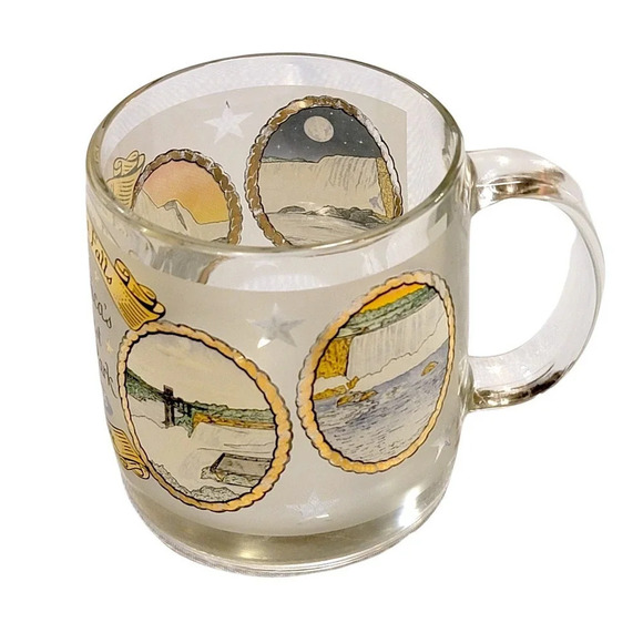 NIAGARA FALLS New York Souvenir Frosted Glass Coffee Mug - Picture 8 of 9